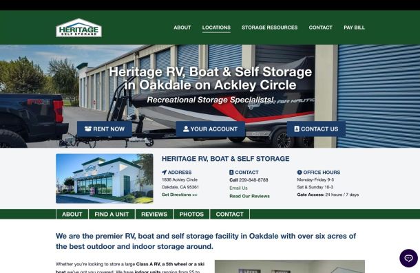 Heritage Storage Units Oakdale RV